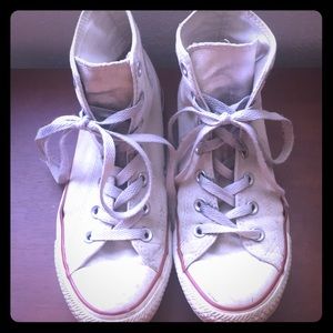 Classic White high top converse